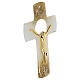 Murano glass crucifix, 10 in, golden body of Christ s2
