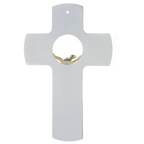 Murano glass crucifix 35 cm gold Christ 3
