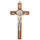 Krzyż św. Benedykta drewno oliwkowe grawerowane 20cm s1