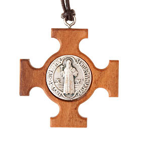 Schmuck-Anhaenger griechische Kreuz Heilig Benediktus