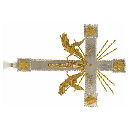 Croix de procession anges et rayons 4