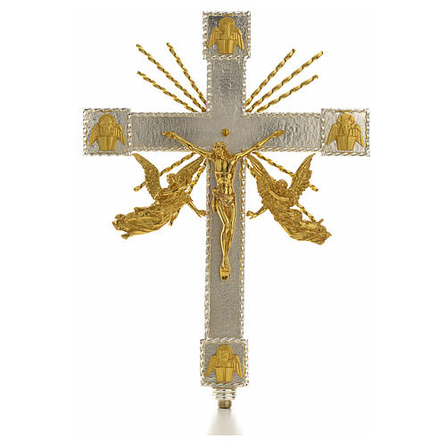 Croix de procession anges et rayons 1