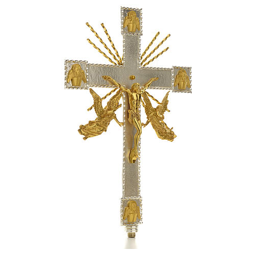 Croix de procession anges et rayons 3