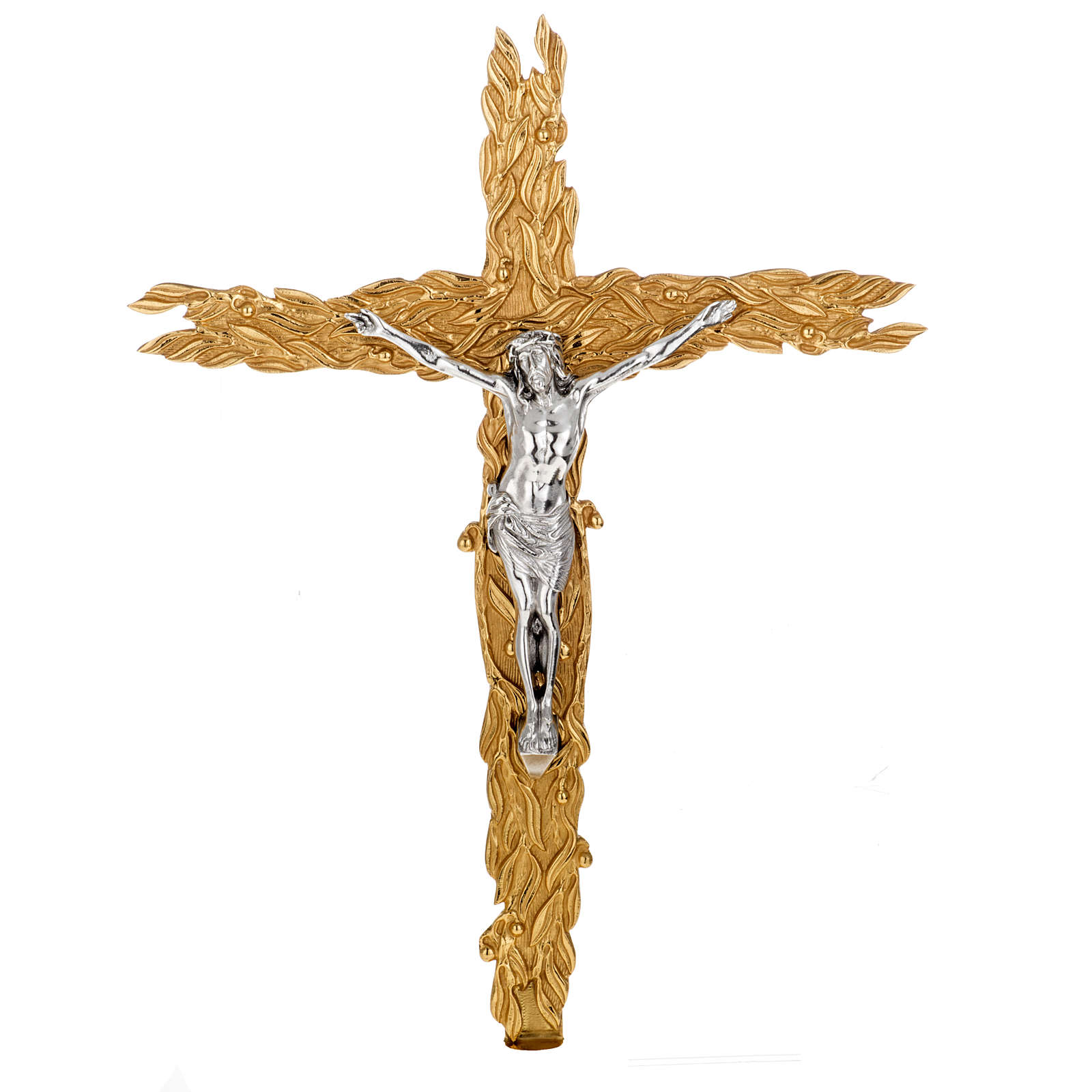 Processional cross with leaves | online sales on HOLYART.com