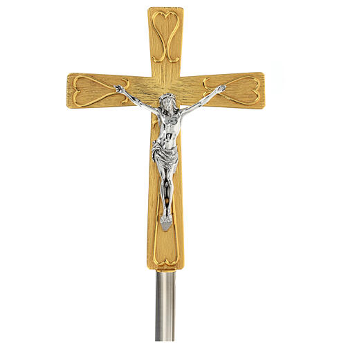 Processional cross - decorated metal 1