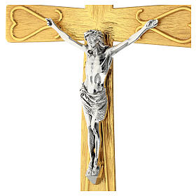 Krzyż procesyjny metal zdobiony