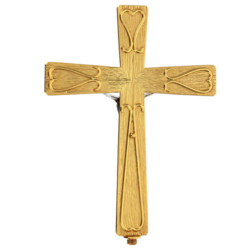 Krzyż procesyjny metal zdobiony 5
