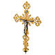 Processional cross in bronze with decorations s3