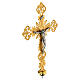 Processional cross in bronze with decorations s5