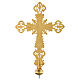 Processional cross in bronze with decorations s6