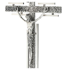 Cruz procesional estilizada en bronce