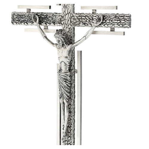 Cruz procesional estilizada en bronce 2