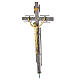 Cruz procesional estilizada en bronce s4