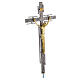 Cruz procesional estilizada en bronce s5
