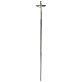 Croix de procession stylisée en bronze