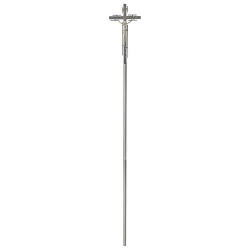 Croce astile stilizzata in bronzo 2