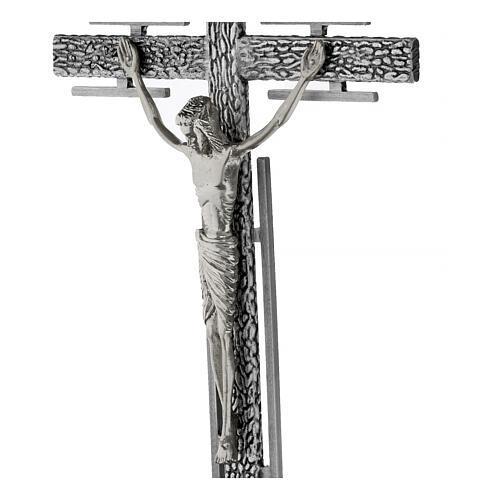 Croce astile stilizzata in bronzo 3