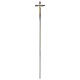 Croce astile stilizzata in bronzo s3