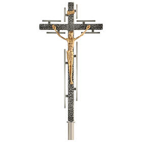 Cruz procissão estilizada em bronze