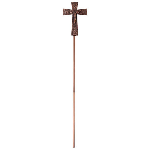 Vortragekreuz aus Bronze, Modell Kreuzweg 3