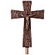 Processional cross in bronze with Stations of the Cross images s1