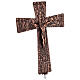 Processional cross in bronze with Stations of the Cross images s6