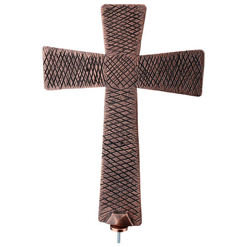 Croce astile in bronzo immagini Via Crucis 10