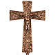 Processional cross in bronze with Stations of the Cross images s1