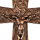 Processional cross in bronze with Stations of the Cross images s2