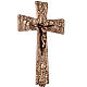Processional cross in bronze with Stations of the Cross images s7