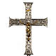 Croix de procession en bronze argenté Corps doré s1