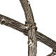 Croce astile pastorale in bronzo argentato s7