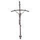 Processional cross, crosier in silver plated bronze s1