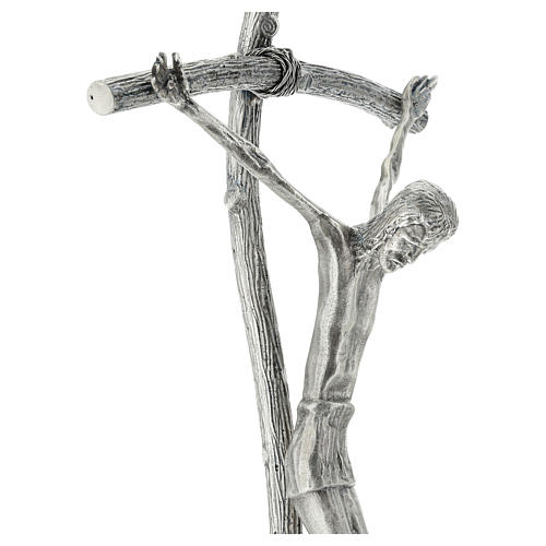 Krzyż procesyjny Pastorał Jana Pawła II brąz 2