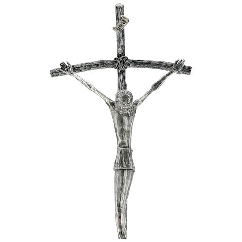 Krzyż procesyjny Pastorał Jana Pawła II brąz 6