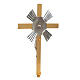 Processional cross with bi-coloured halo of rays s3