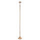 Processional cross with base in gold-plated brass s2