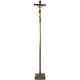 Processional cross in wood H180cm with base s1