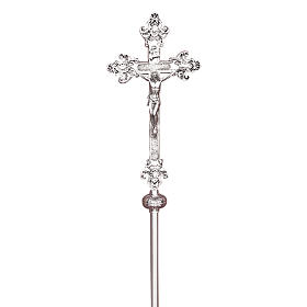 Processional cross in cast brass 55x26cm