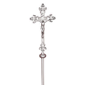 Croce astile in ottone fuso 55x26 cm