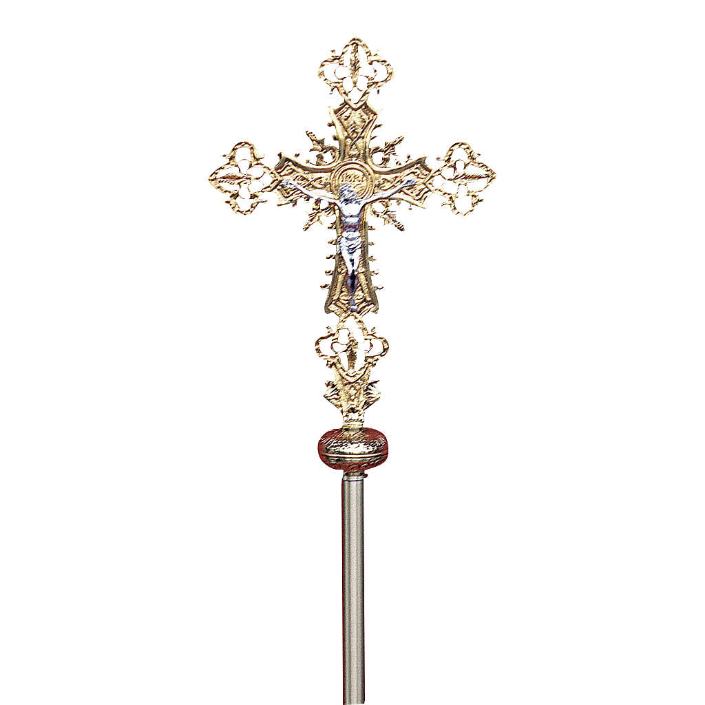 Processional cross in cast brass 42x27cm | online sales on HOLYART.com