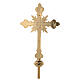 Processional cross in cast brass 58x37cm s6