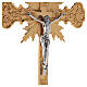 Croix procession en laiton moulé 58x37 cm s2