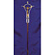 Krzyż procesyjny odlew z mosiądzu dwukolorowy 50x30 cm s2