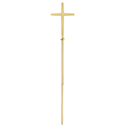 Croce d'altare Molina ottone dorato 2