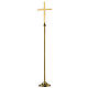 Croce d'altare Molina ottone dorato s1