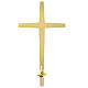 Croce d'altare Molina ottone dorato s1