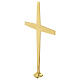 Croce d'altare Molina ottone dorato s3