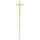 Molina altar cross in golden brass s2