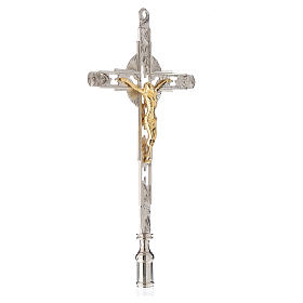 Processional cross in nickel plated brass